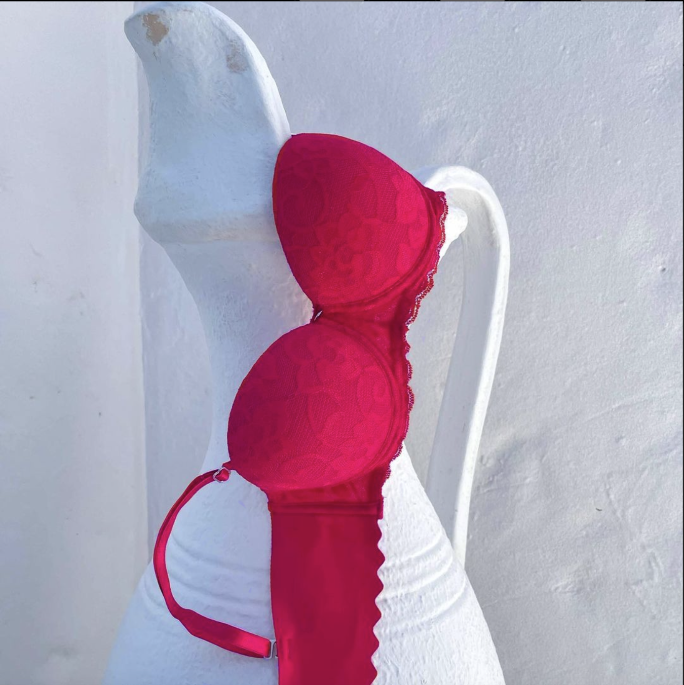 Brasiere Olivia de Encaje Vino