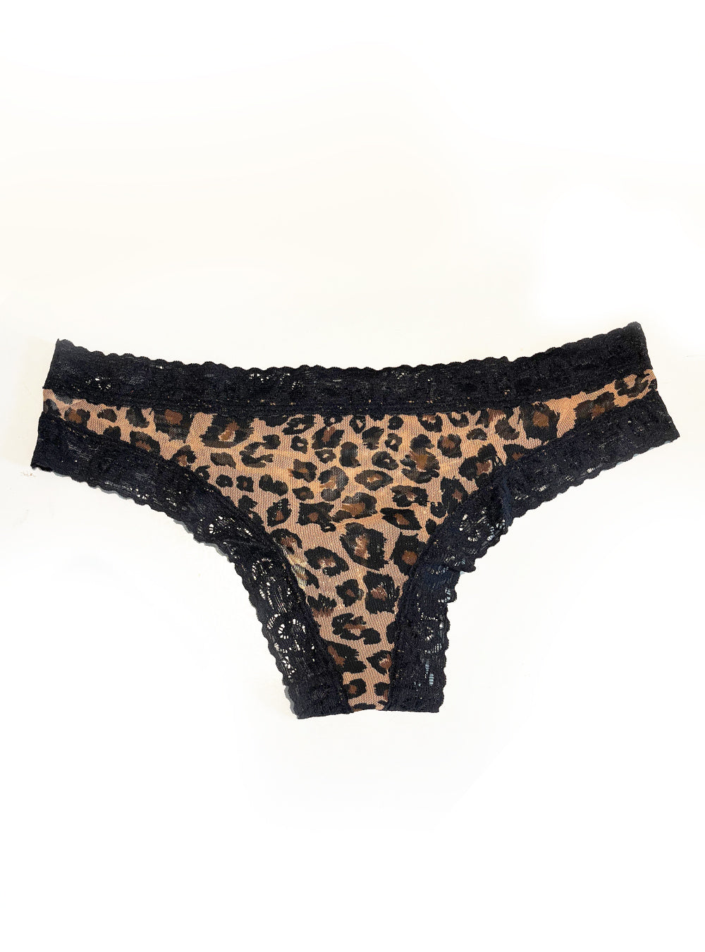 Calzón 258 Tull Leopardo y Borde de Encaje