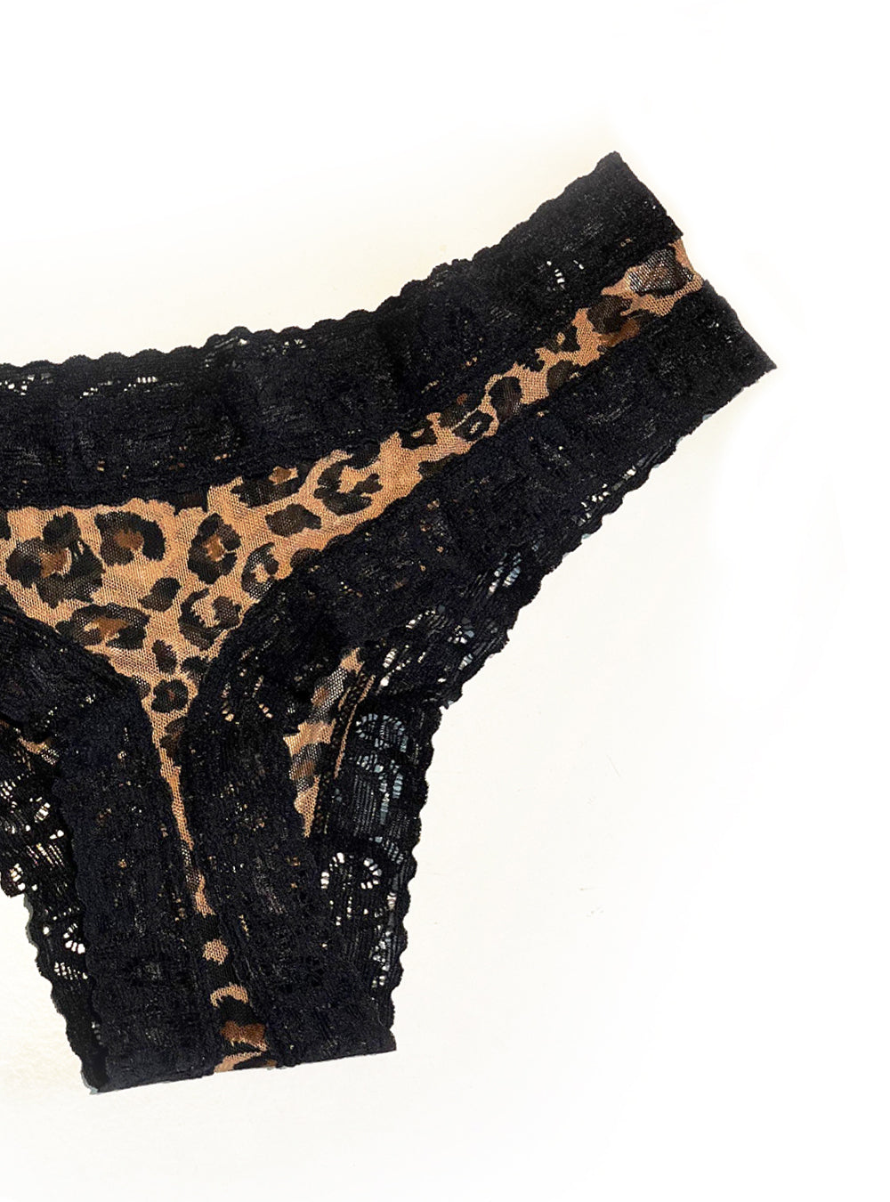 Calzón 258 Tull Leopardo y Borde de Encaje