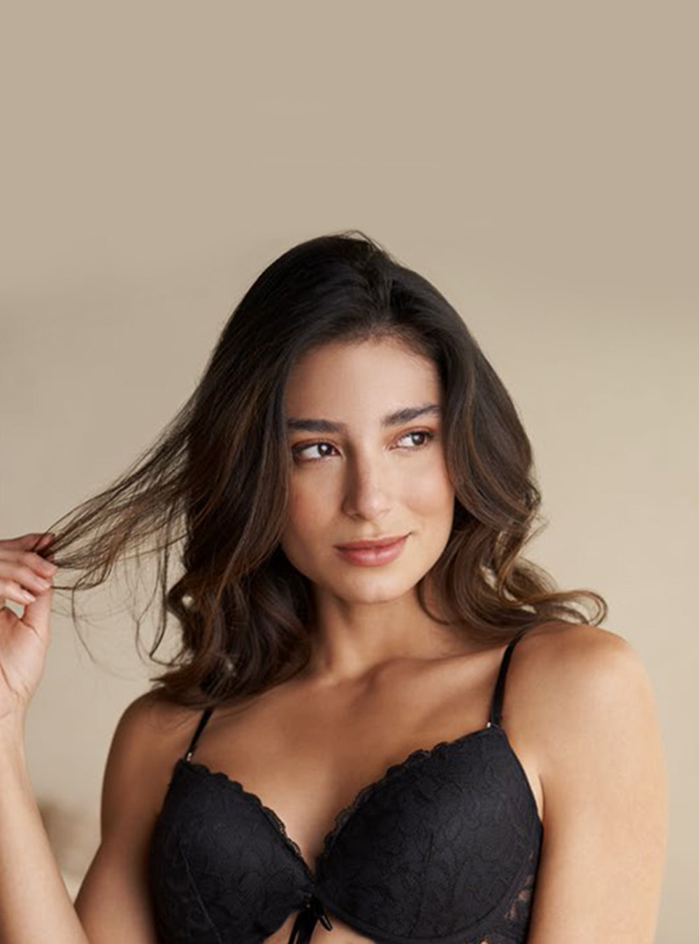 Brasiere Olivia de Encaje Negro