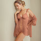 Pijama Amelia Caramelo Velvet