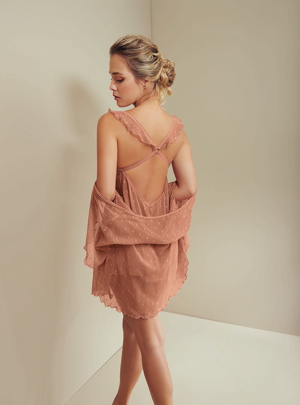 Pijama Amelia Caramelo Velvet