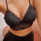 Bralette Margarita de Encaje con Copas Negro