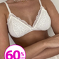Brasiere Rosa 945 de Encaje Blanco Copas Removibles
