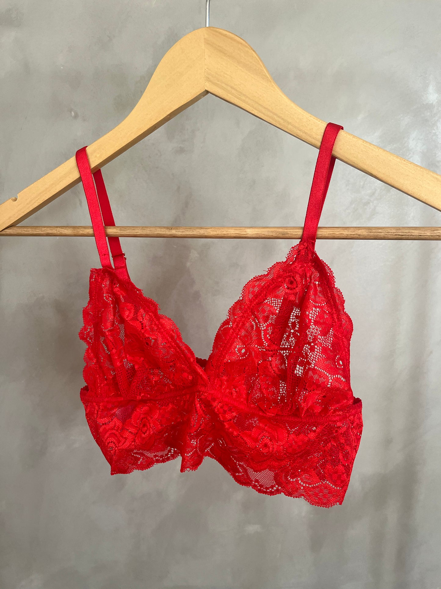 Bralette Lili de Encaje 1001 Rojo