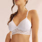 Bralette Margarita de Encaje con Copas Blanco