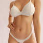 Tanga Colaless con Cintura de Encaje 950 Marfil
